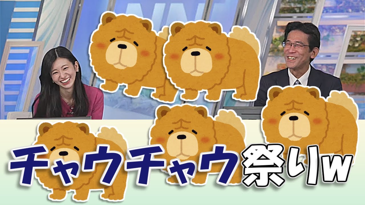 【#大島璃音 & #山口剛央】チャウチャウ祭りw / #ウェザーニュースLiVE #切り抜き