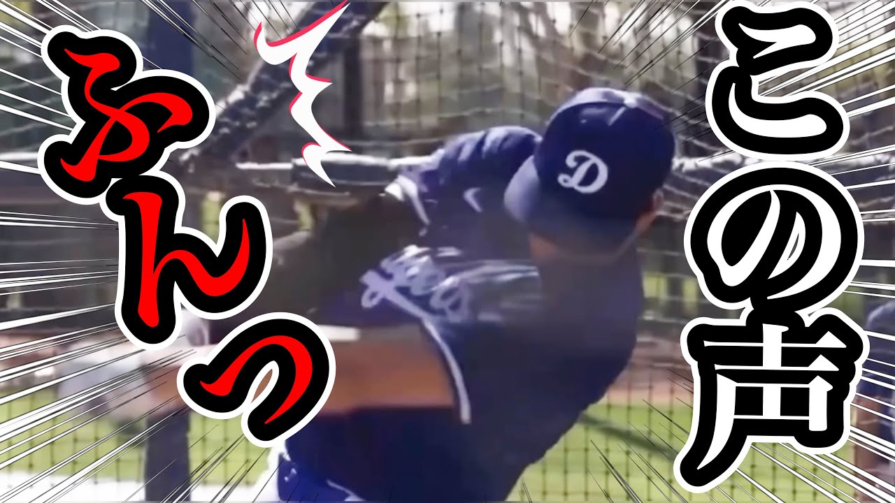 【大谷翔平】打撃時の音声に注目したらすごいパワー感