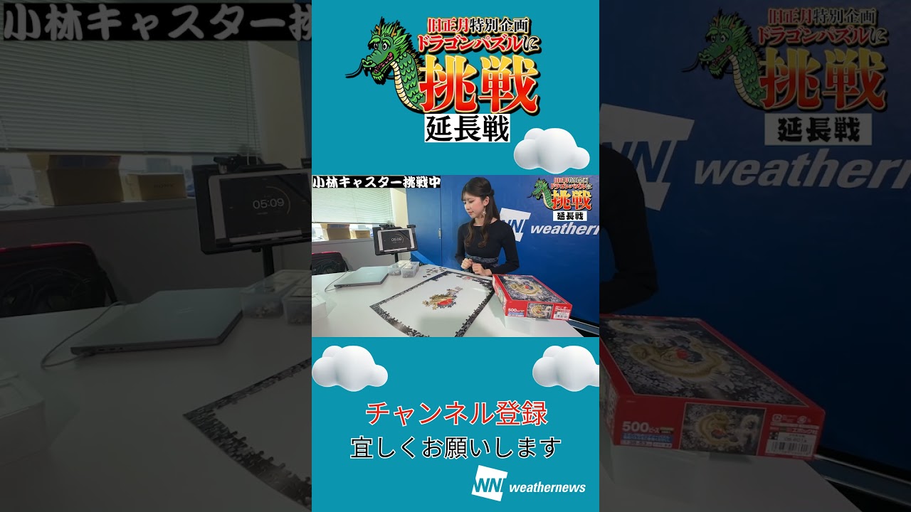 ドラゴンパズルに挑戦【延長戦】 小林 李衣奈キャスター/2024.2.11時点#shorts
