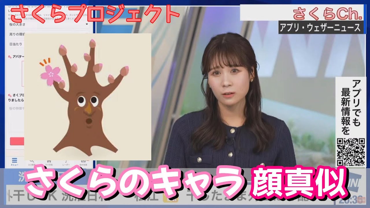 【戸北美月】さくらプロジェクトのアバターの顔真似をし始めるみーちゃん【ウェザーニュース】