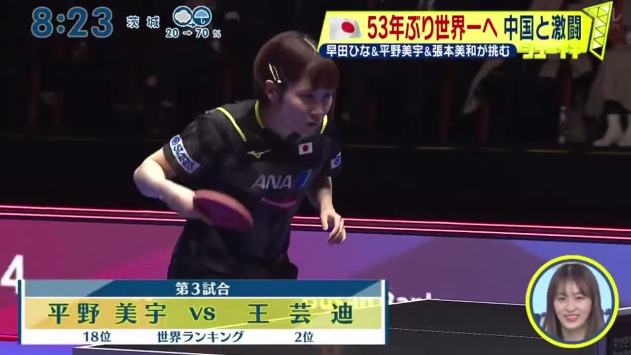 2月25日【卓球】53年ぶり世界一へ中国と激闘早田ひな&平野美宇&張本美和が挑む『シューイチ』2024年2月25日【HD】