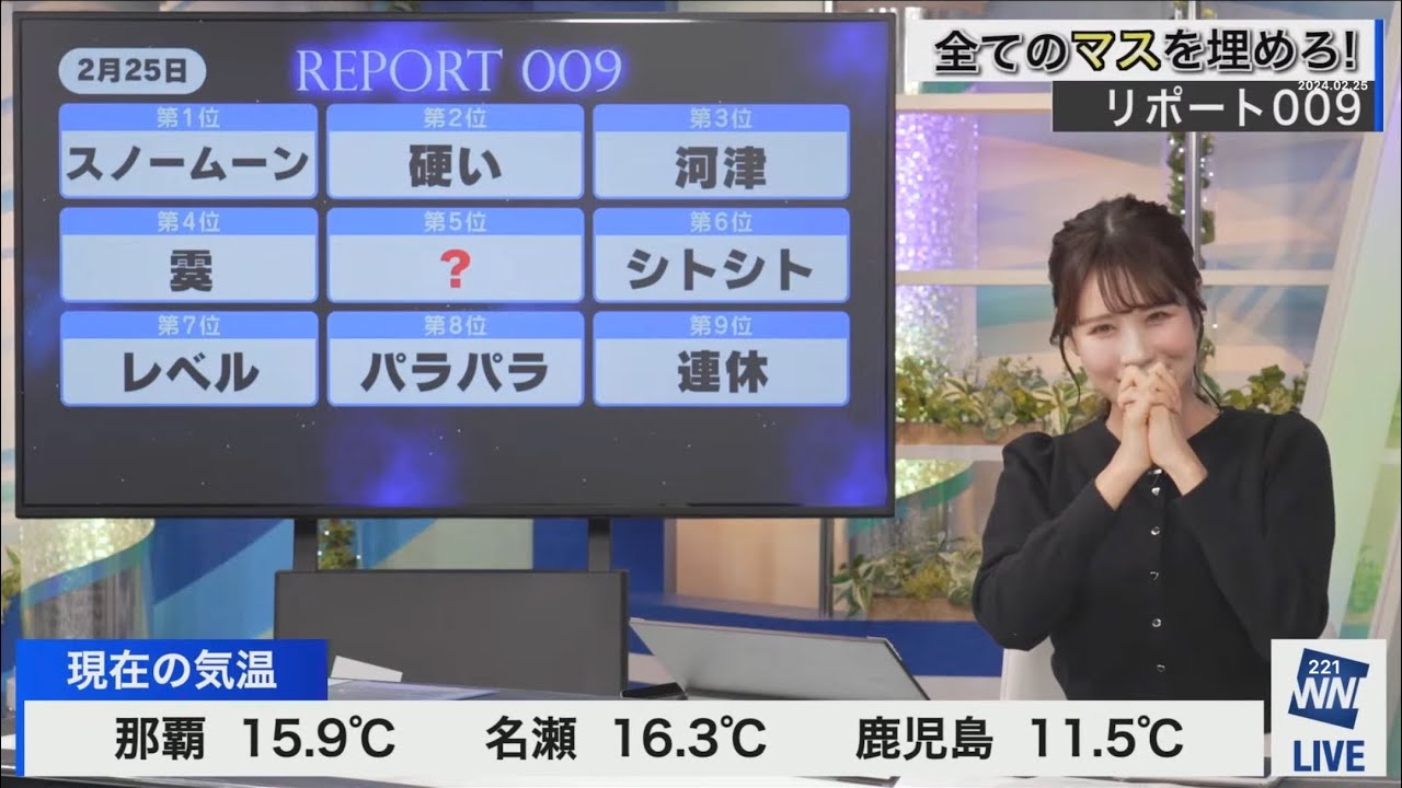 マスを埋めろ(2024/02/25日)戸北