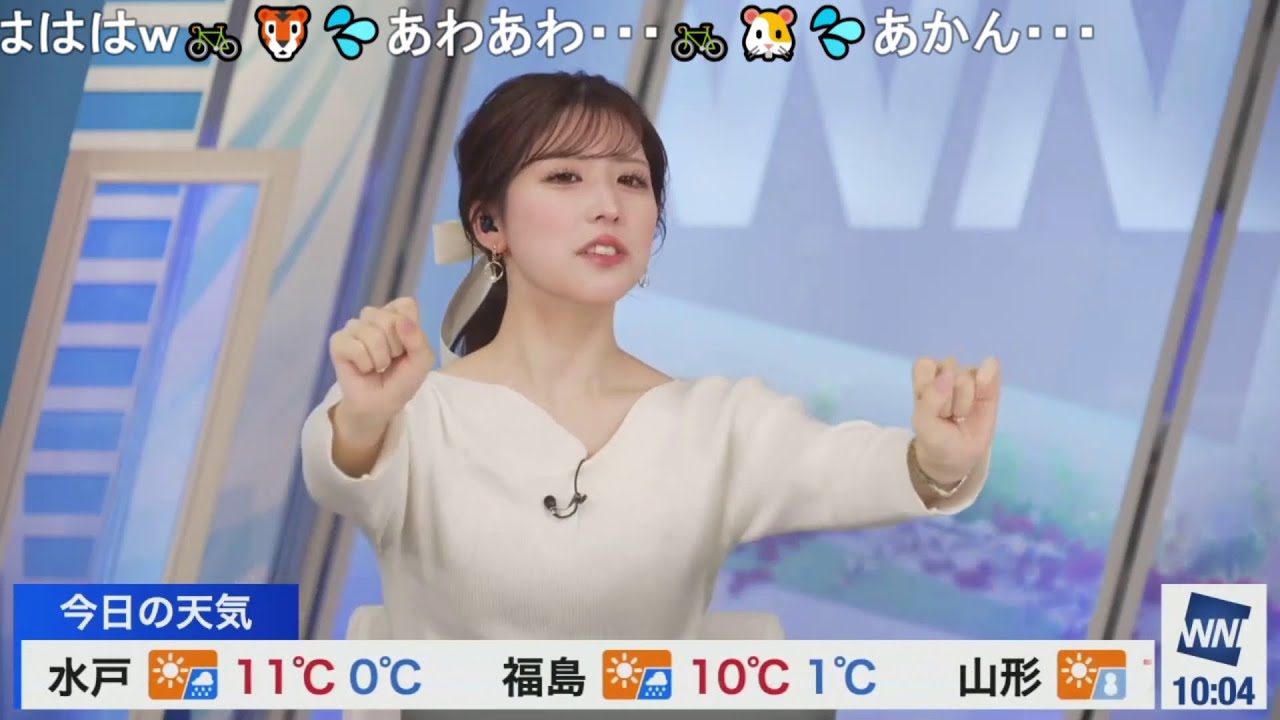 【小林李衣奈】電動自転車に乗ってめっちゃ怖かったりーちゃん ニコ生コメント付き