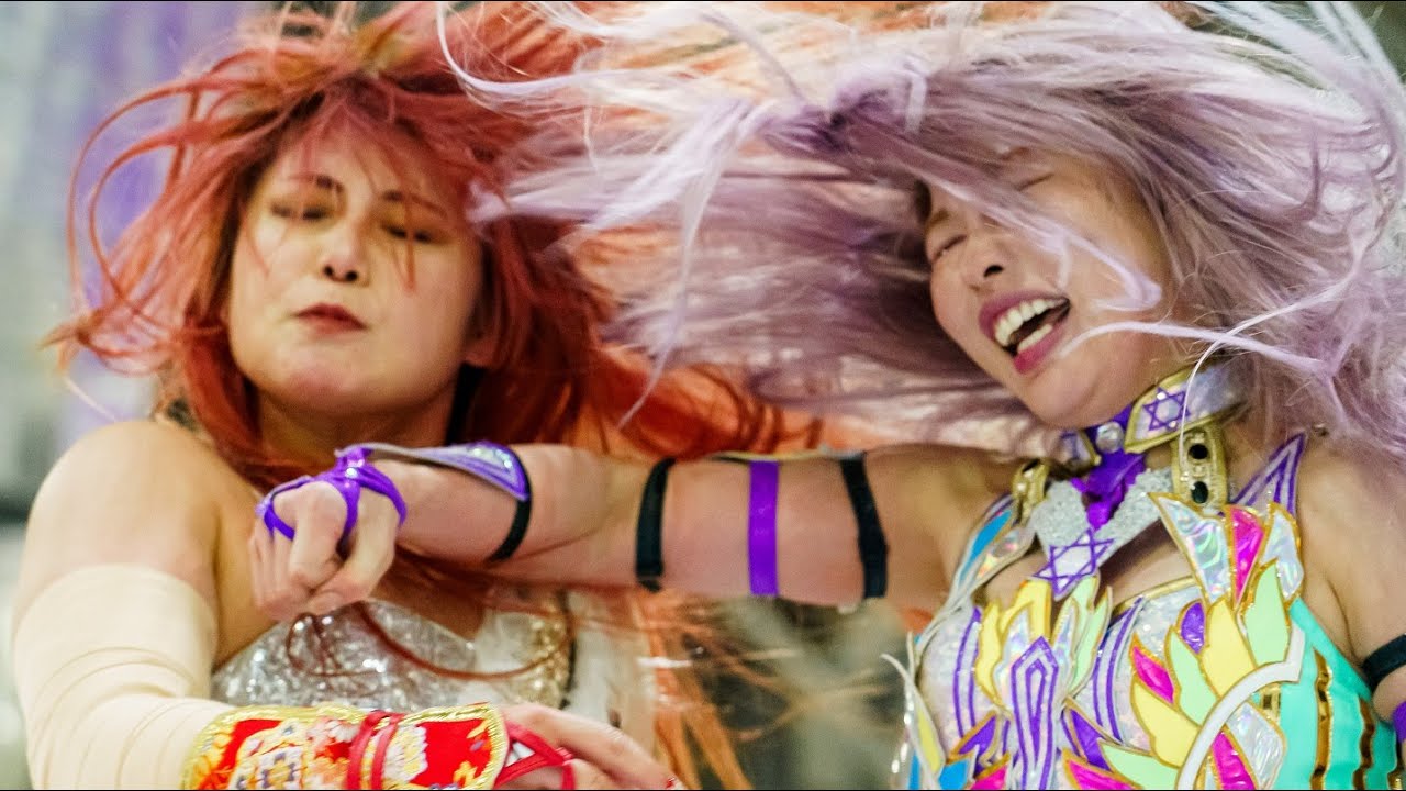 【スターダム】舞華と中野たむの新旧赤いベルト王者がやり合う！舞華＆月山和香 vs 中野たむ＆水森由菜！-2.11静岡・富士大会-【STARDOM】