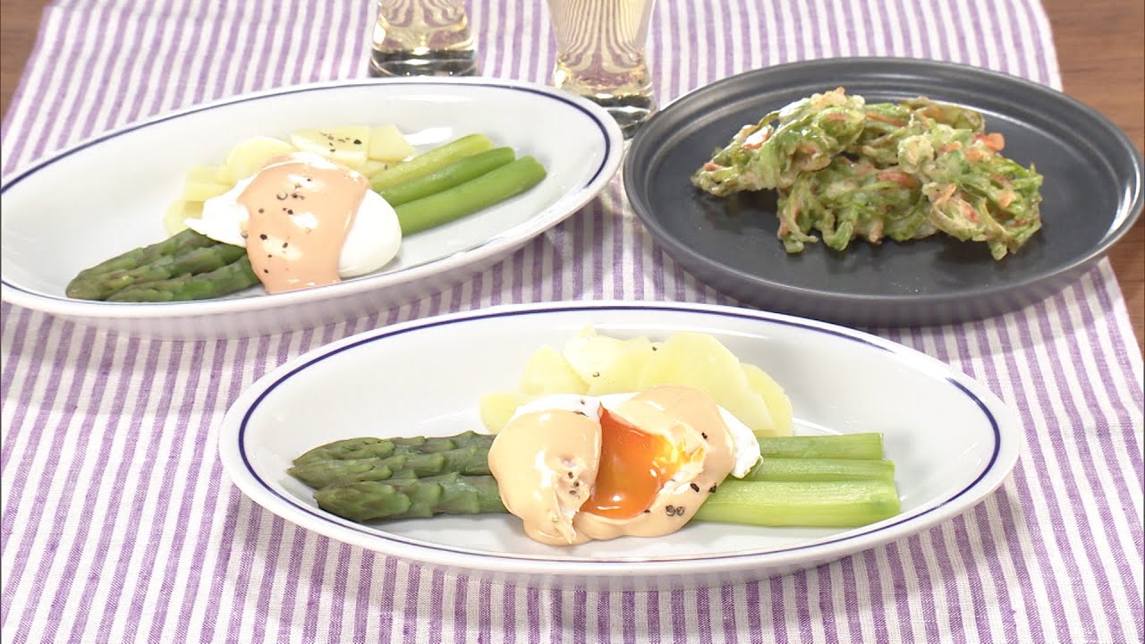 【3分クッキング公式】アスパラガスのポーチドエッグ
