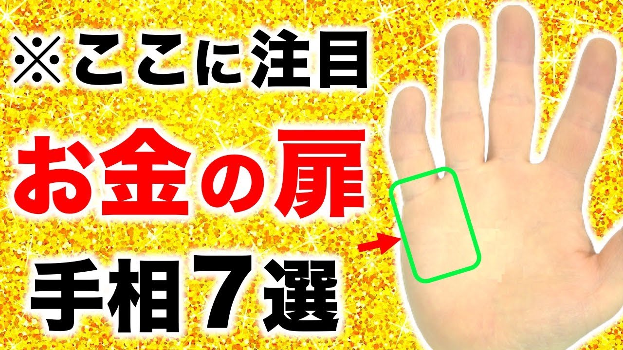 【手相】初心者でも簡単に金運がわかる！お金の扉手相７選