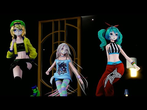 MMD　ブラック・ビスケッツ『Timing』初音ミク / 鏡音リン / IA