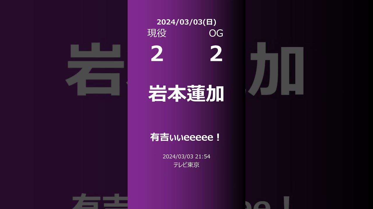 【明日の乃木坂】現役・OG 2024/03/03 #shorts #乃木坂46 【番組出演】