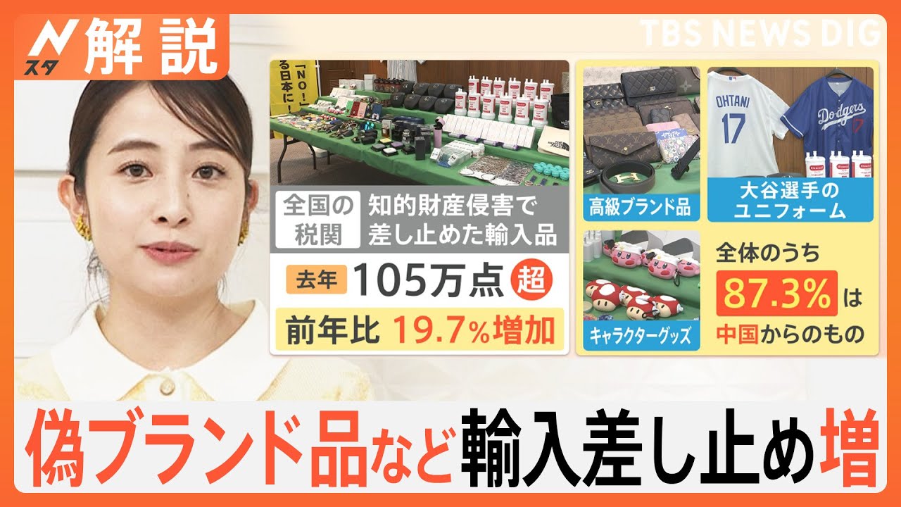 「鑑定士でも見分けつかない」スーパーコピー品まで… 偽ブランド品などの輸入差し止め増加、87.3%は中国から【Nスタ解説】｜TBS NEWS DIG