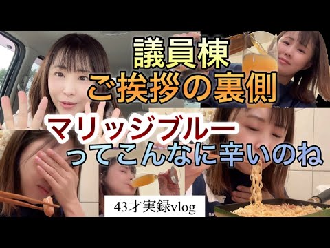 【婚前】議員棟ご挨拶とマリッジブルー【43才実録vlog】