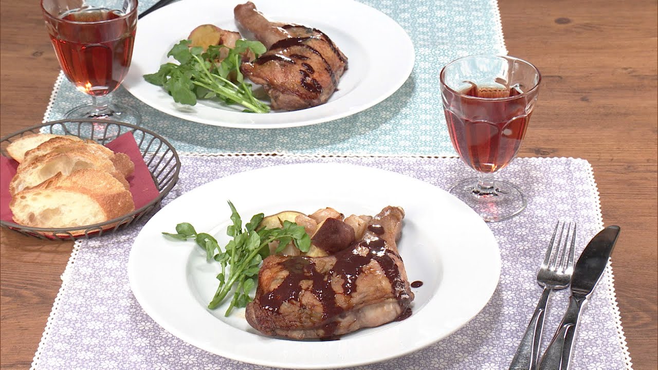 【3分クッキング公式】赤ワインマリネのローストチキン