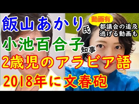 飯山あかり氏小池百合子知事への2歳児アラビア語攻撃　2018年に文春砲が炸裂していた　#小池百合子 #飯山あかり #アラビア語 #都知事選 #衆院補選 #日本保守党 #百田尚樹 #有本香