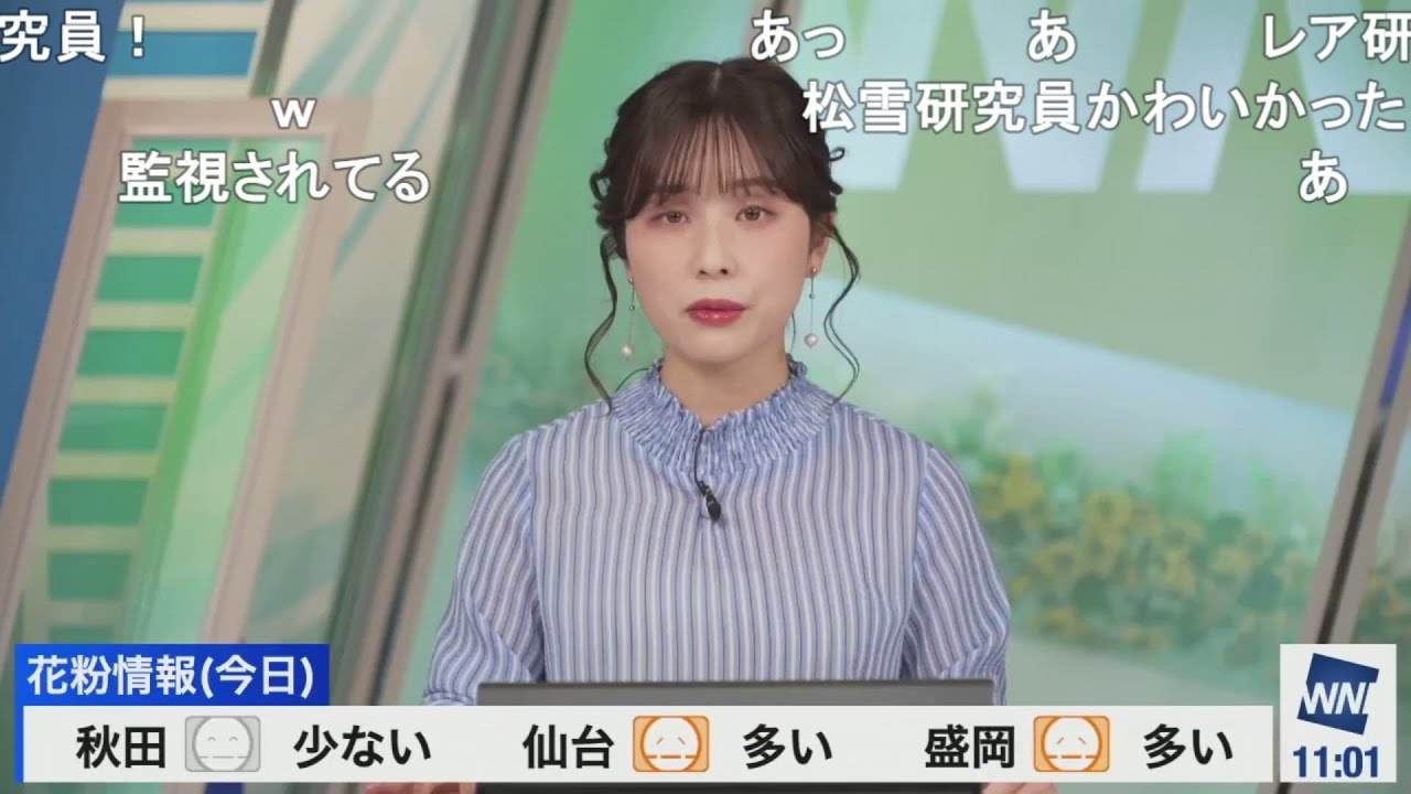【松雪彩花】昨日のダイキン空気予報をリアルタイムで見たあやち ニコ生コメント付き