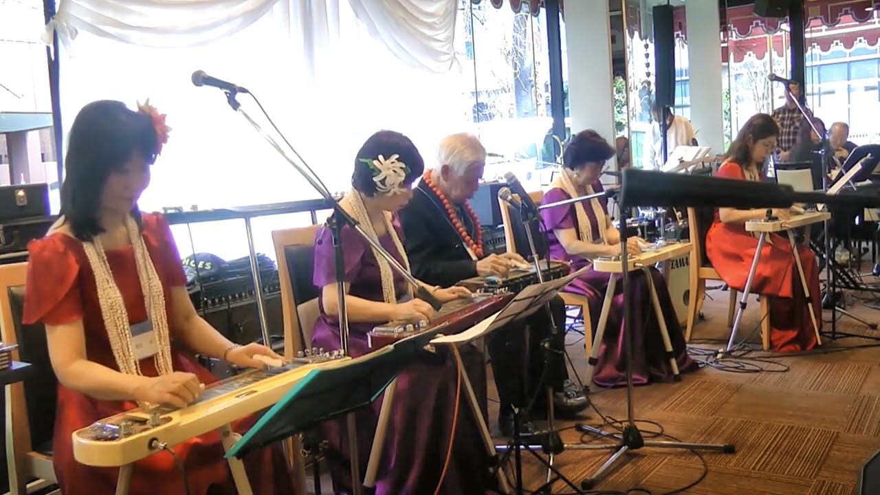 "A' OIA" Kiyoshi Lion Kobayashi & Ladies Steel Guitar ensemble ライオン小林潔スチールギター・アンサンブル　（ライオン小林＆レディース）
