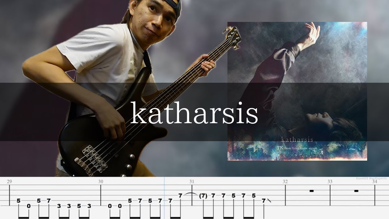 TK from 凛として時雨 - katharsis Bass Cover 弾いてみた TAB