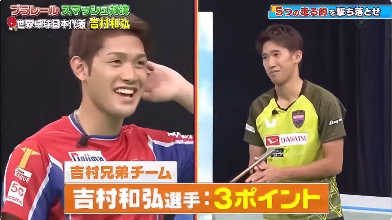 ジャンクSPORTS 2024:【浜田雅功 x 佐久間みなみ・プロ野球SP】。プラレール スマッシュ対決 ·世界卓球日本代表 吉村和弘