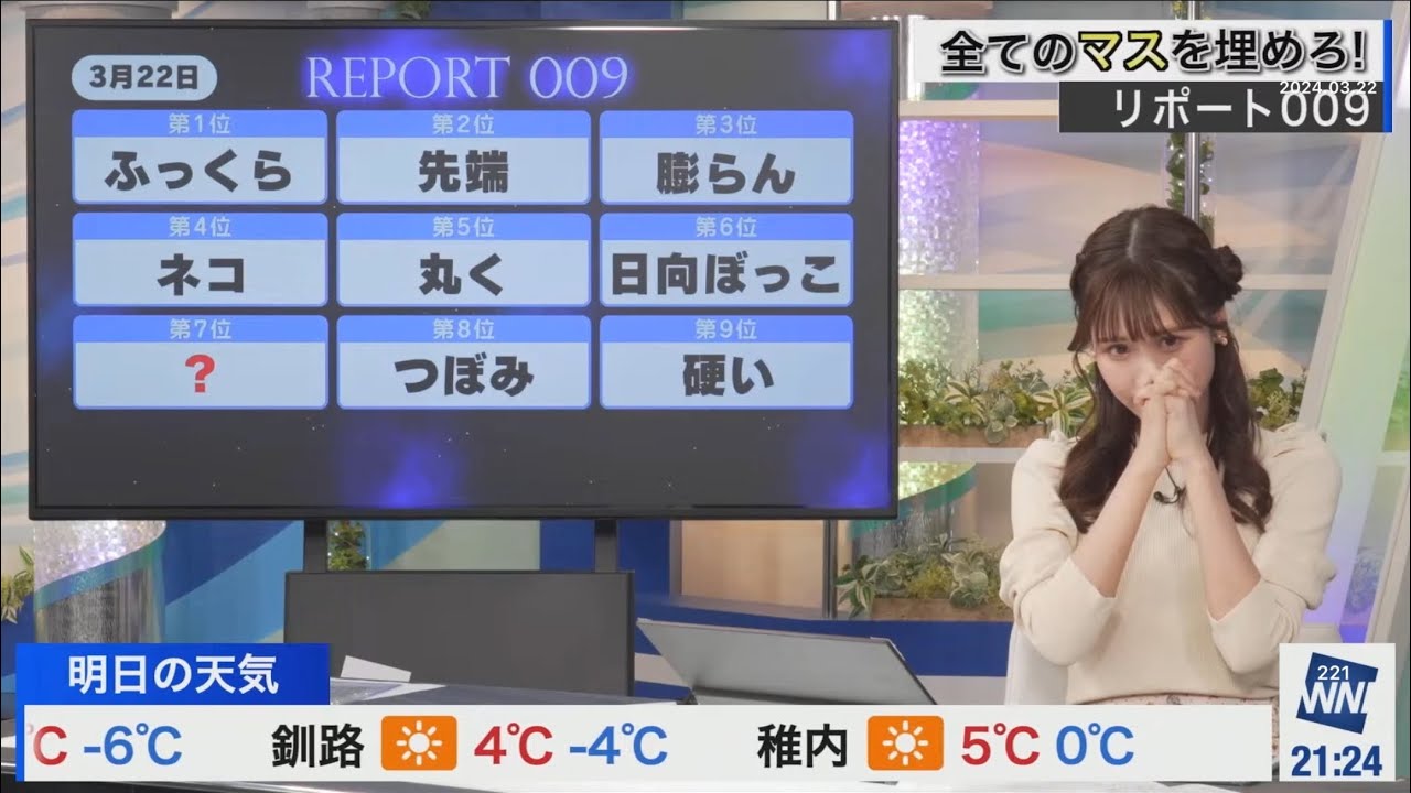 マスを埋めろ(2024/03/22金)戸北
