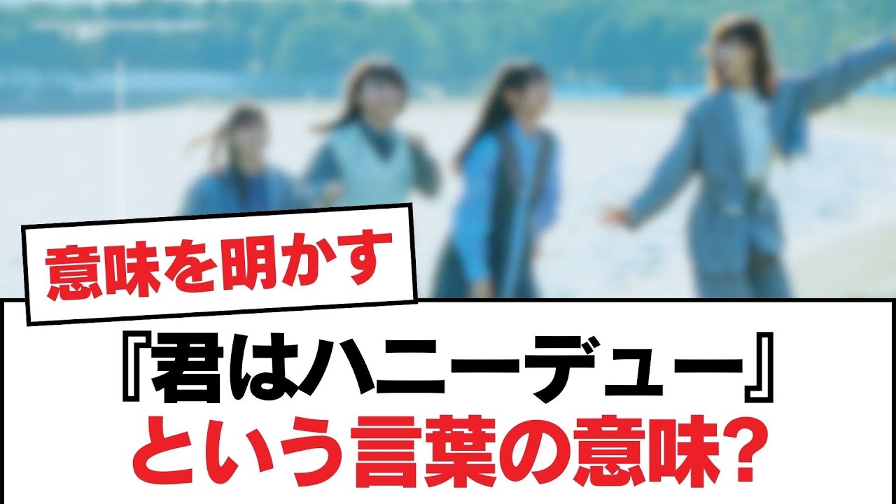 【日向坂46】『君はハニーデュー』という言葉の意味?【日向坂・日向坂で会いましょう】