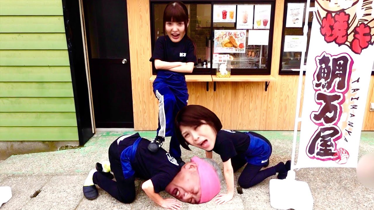 桐崎妹 母と社長が働くたい焼き屋で1日店長してみたwwww