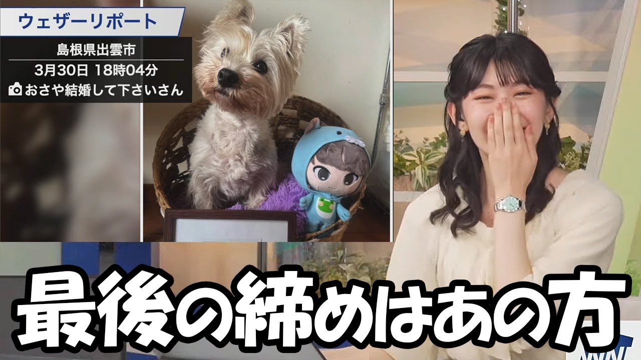 【檜山沙耶】リポート紹介最後の締めはやはりこの人だったお天気キャスター