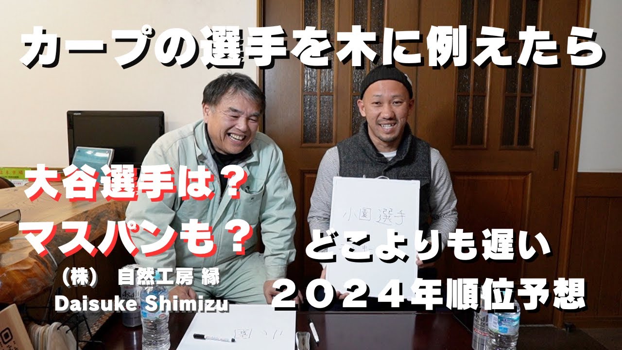 カープの選手を木に例えたら！大谷翔平は？マスパンは？
