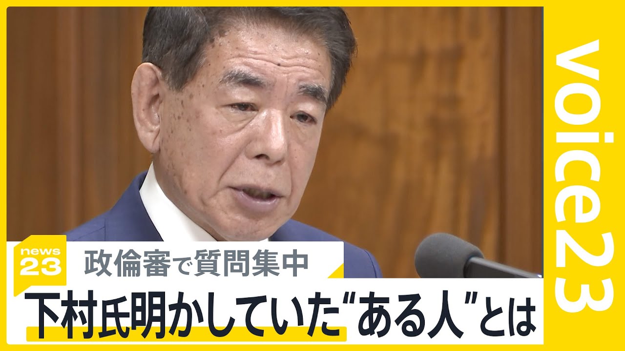「ある人」の正体は？下村氏が明かしていたキックバック代案を出した人物 政倫審で質問集中も明らかにならず…自民党議員からも「疑問残った」【news23】｜TBS NEWS DIG