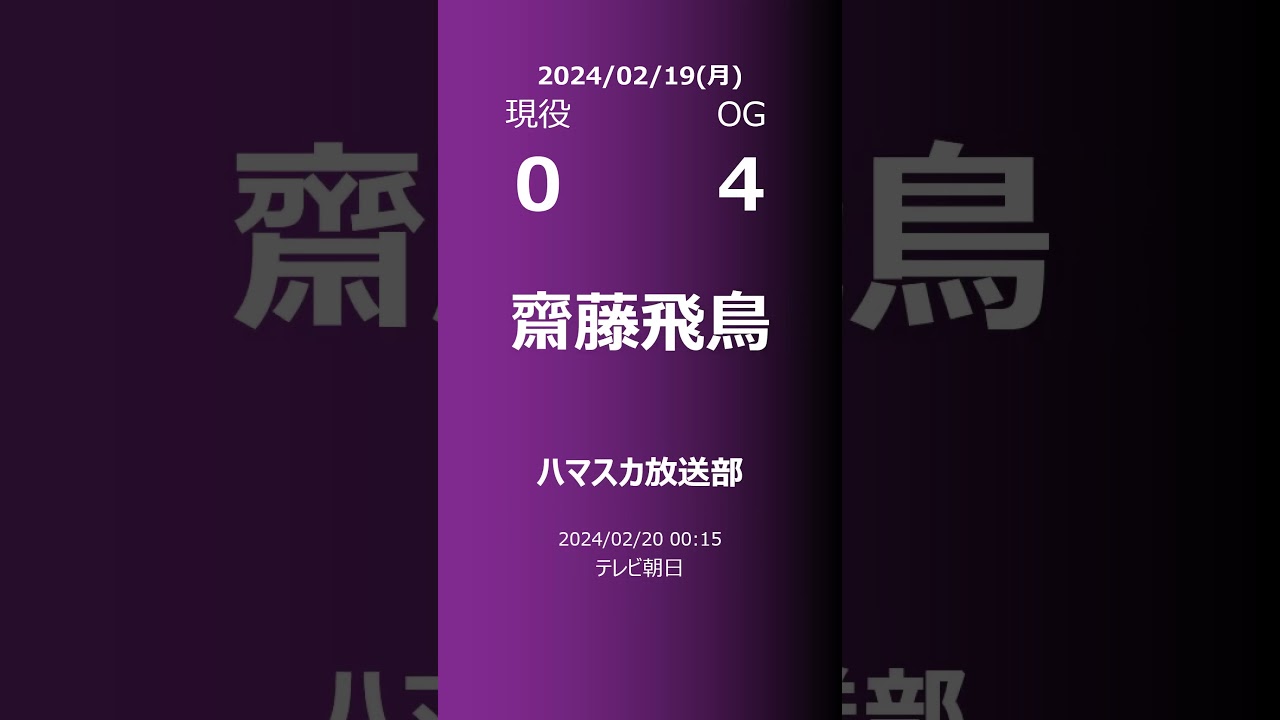 【明日の乃木坂】現役・OG 2024/02/19 #shorts #乃木坂46 【番組出演】