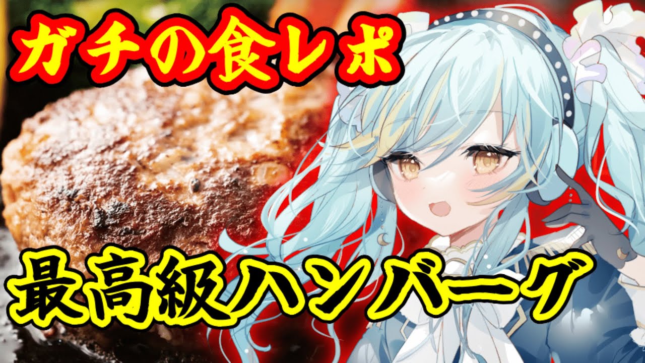【 肉汁★やバーグ #食レポ 】お肉が死ぬほど大好きな私が本気で食レポします。【#雑談 / 海月ルナ​】