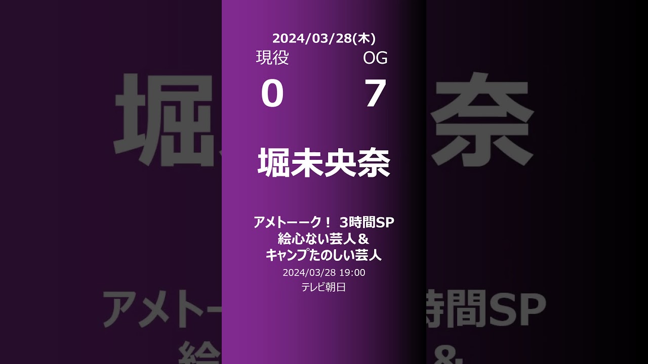 【明日の乃木坂】現役・OG 2024/03/28 #shorts #乃木坂46 【番組出演】