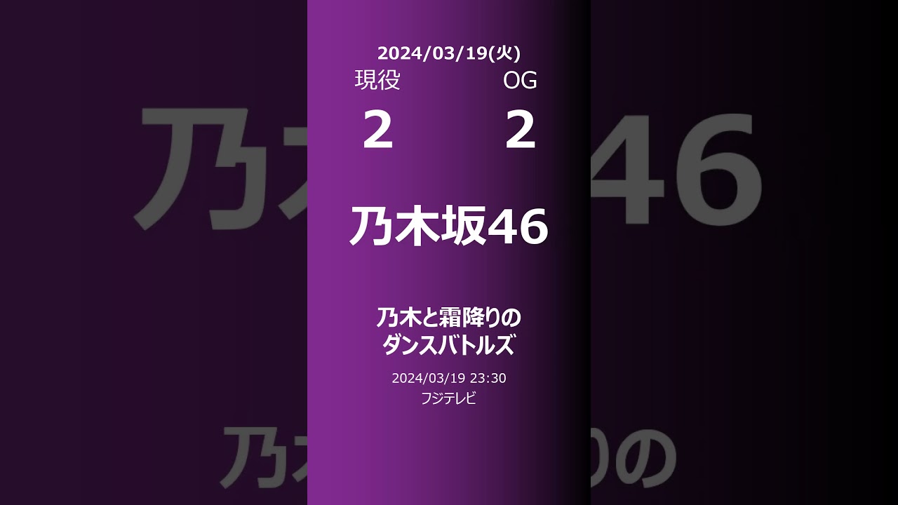 【明日の乃木坂】現役・OG 2024/03/19 #shorts #乃木坂46 【番組出演】