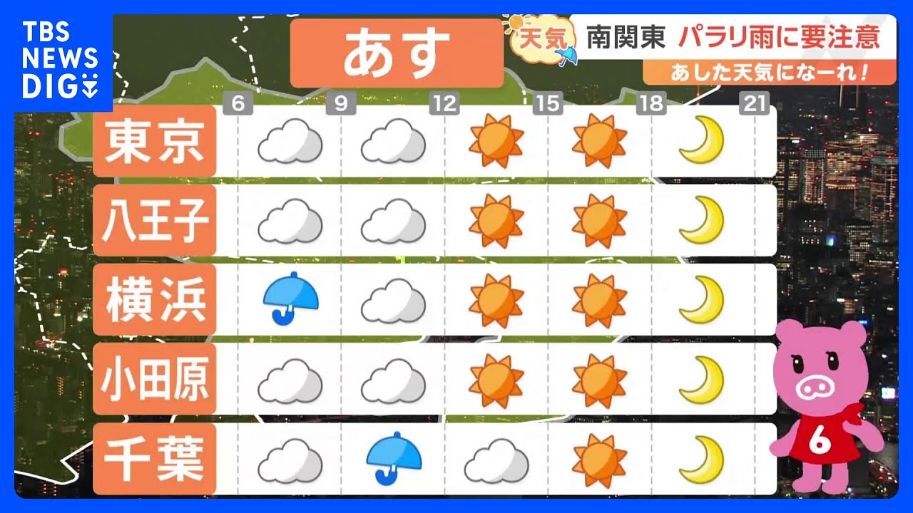 【4月12日 関東の天気】お花見 週末がラストチャンス｜TBS NEWS DIG