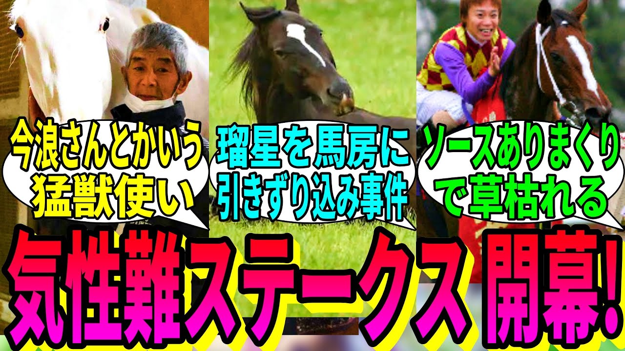 【競馬の反応集】「気性難だった競走馬のエピソード」に対する視聴者の反応集