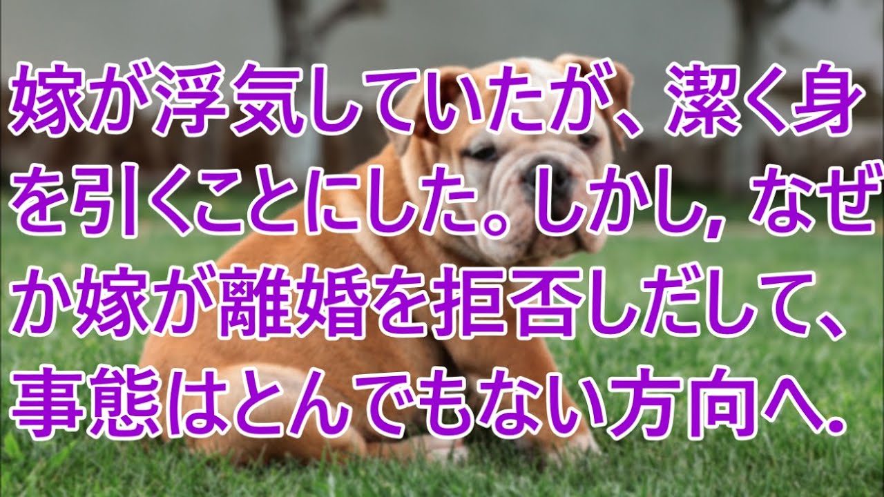 【修羅場】嫁が浮気していたが、潔く身を引くことにした。しかし、なぜか嫁が離婚を拒否しだして、事態はとんでもない方向へ…