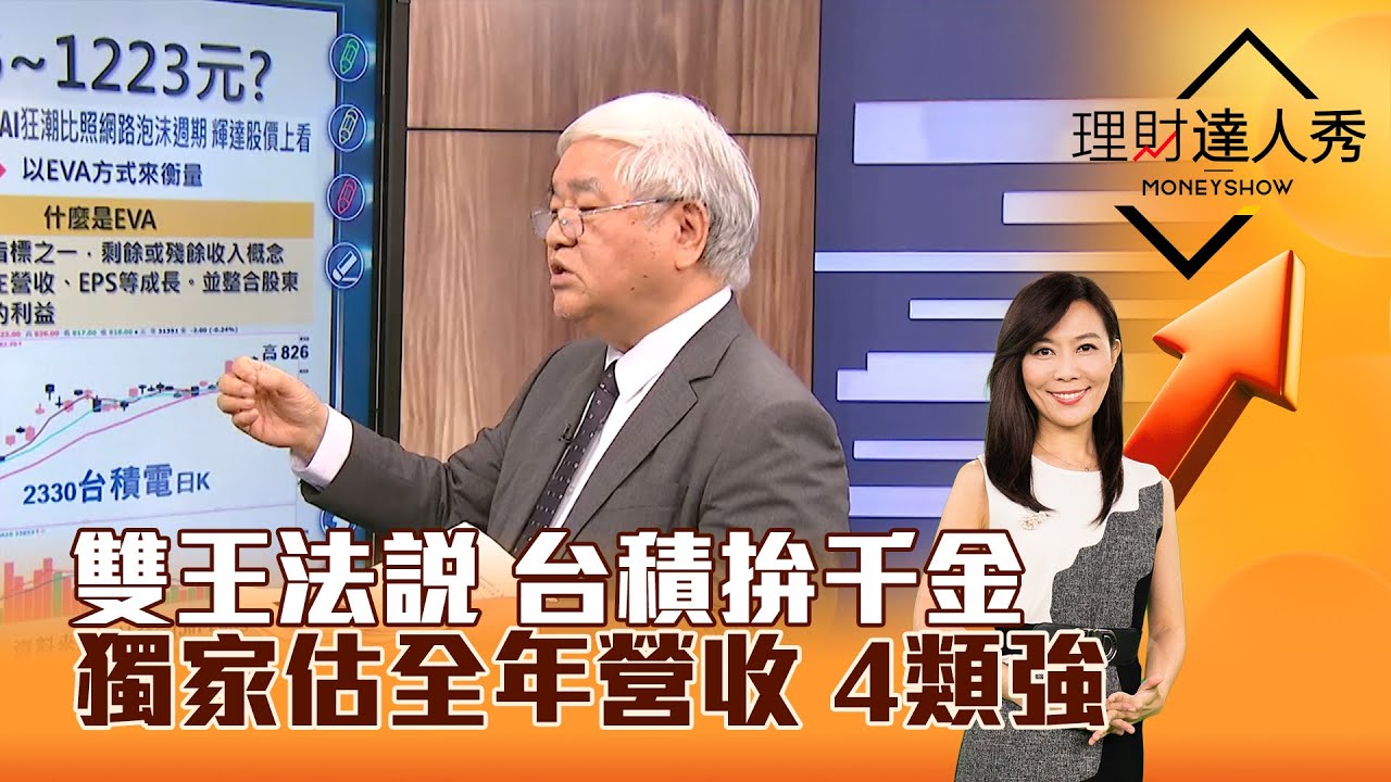 【理財達人秀】雙王法說 台積拚千金 杜金龍獨家估全年營收 4類強｜李兆華、杜金龍2024.04.12 part1