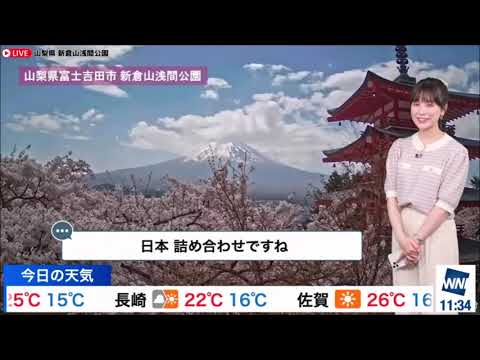 【松雪彩花(あやち)】🎀🍙🍓天カメ📷で幕張周辺の様子と千鳥ヶ淵🌸と各地の🌸の名称とソラカメ📷の紹介✨