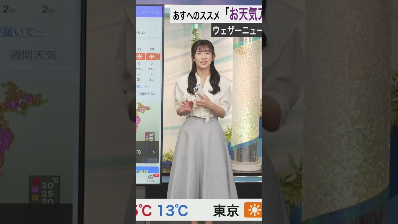 【ウェザーニュース山岸愛梨ファッション】2024年4月15日イブニング #shorts