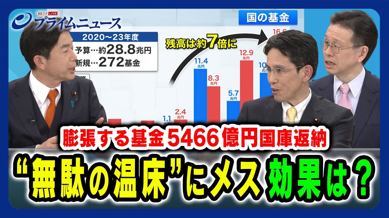 【無駄の温床にメス】国の基金健全化は図られるのか 牧原秀樹×階猛×土居丈朗 2024/4/23放送＜後編＞