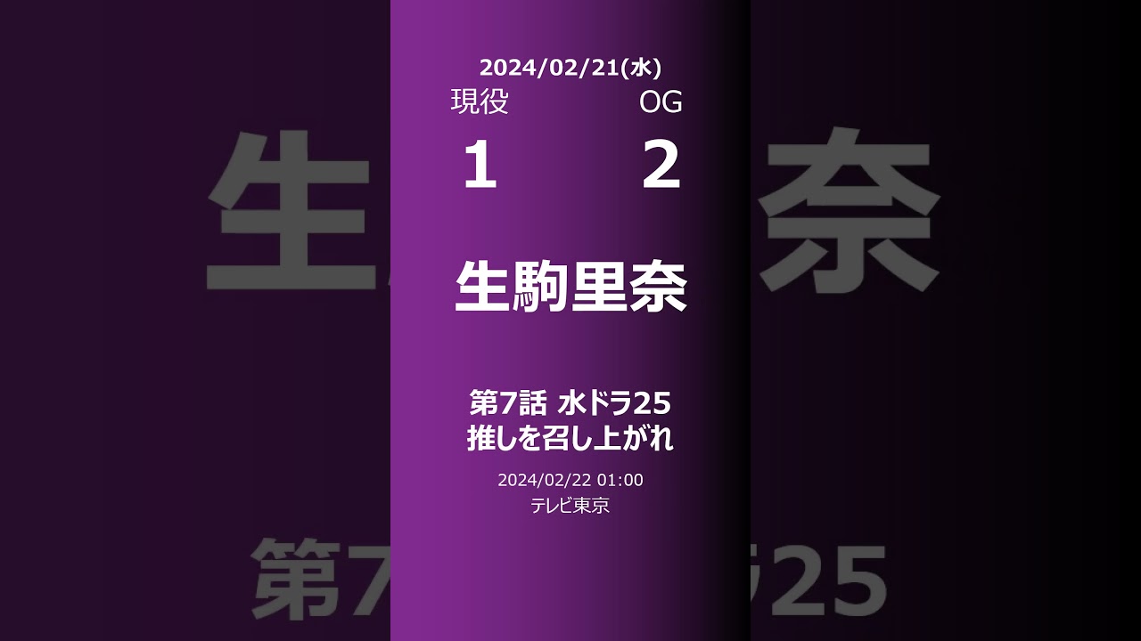 【明日の乃木坂】現役・OG 2024/02/21 #shorts #乃木坂46 【番組出演】