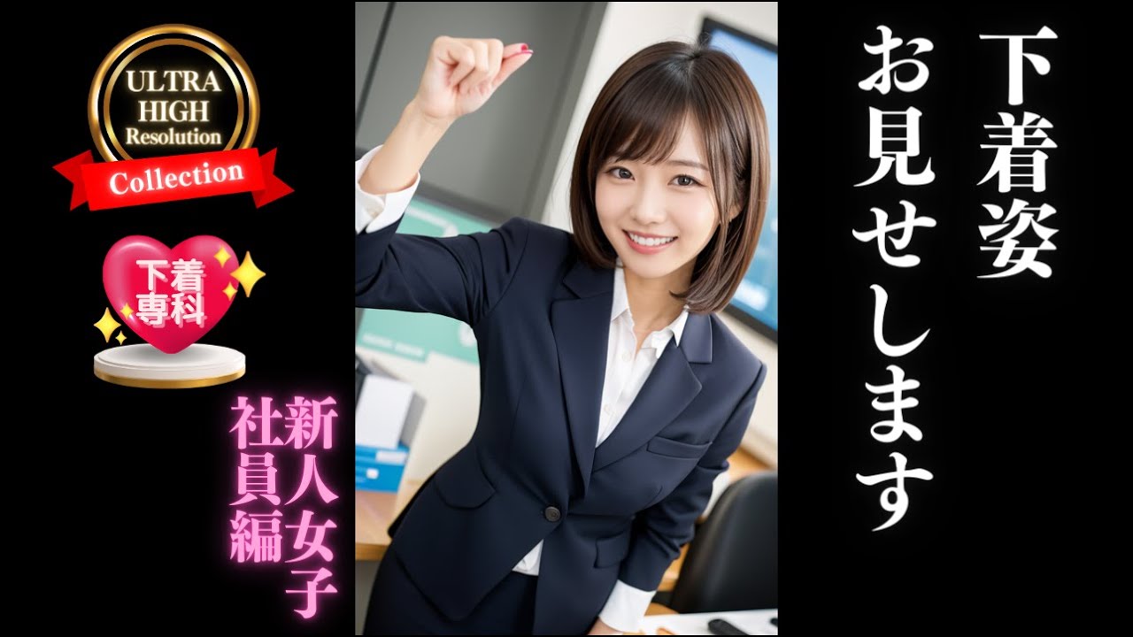 下着姿恥ずかしいけどお見せします10【新人女子社員編】 I'll show you my undies AI美女