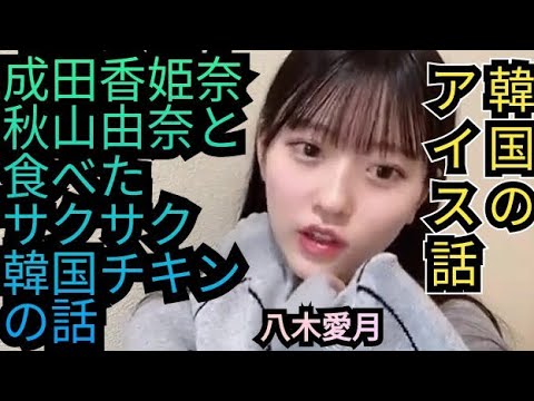 韓国で食べたアイスとチキンの話AKB48八木愛月