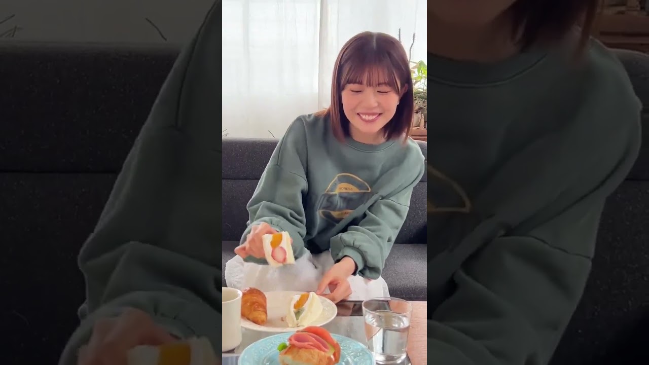 人気アイドルにアーンしてもらえるなんて…優勝♡#日向坂46 #松田好花 #乃木坂46