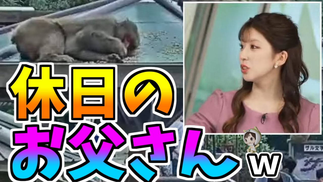 【小林李衣奈】休日のお父さん　いますねｗ　寝転んだサルだわｗ