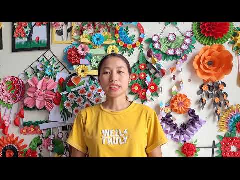 tái chế que kem làm mẫu trang trí treo tường - thủ công tại nhà