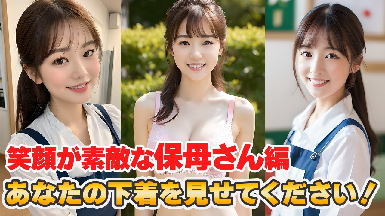 あなたの下着を見せて下さい！【笑顔が素敵な保母さん編】 Can I see your underwear? | AI Lookbook-013