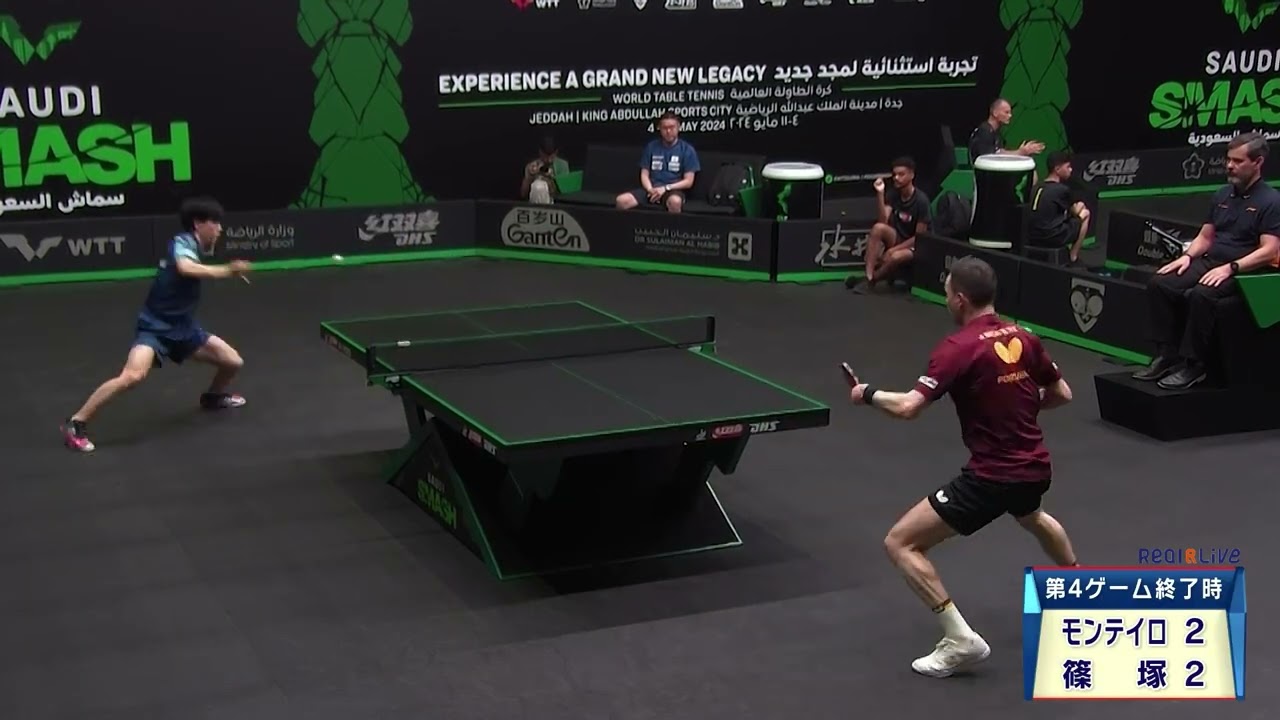 パリ五輪代表内定の篠塚大登がフルゲームを大接戦を制す！｜サウジスマッシュ2024