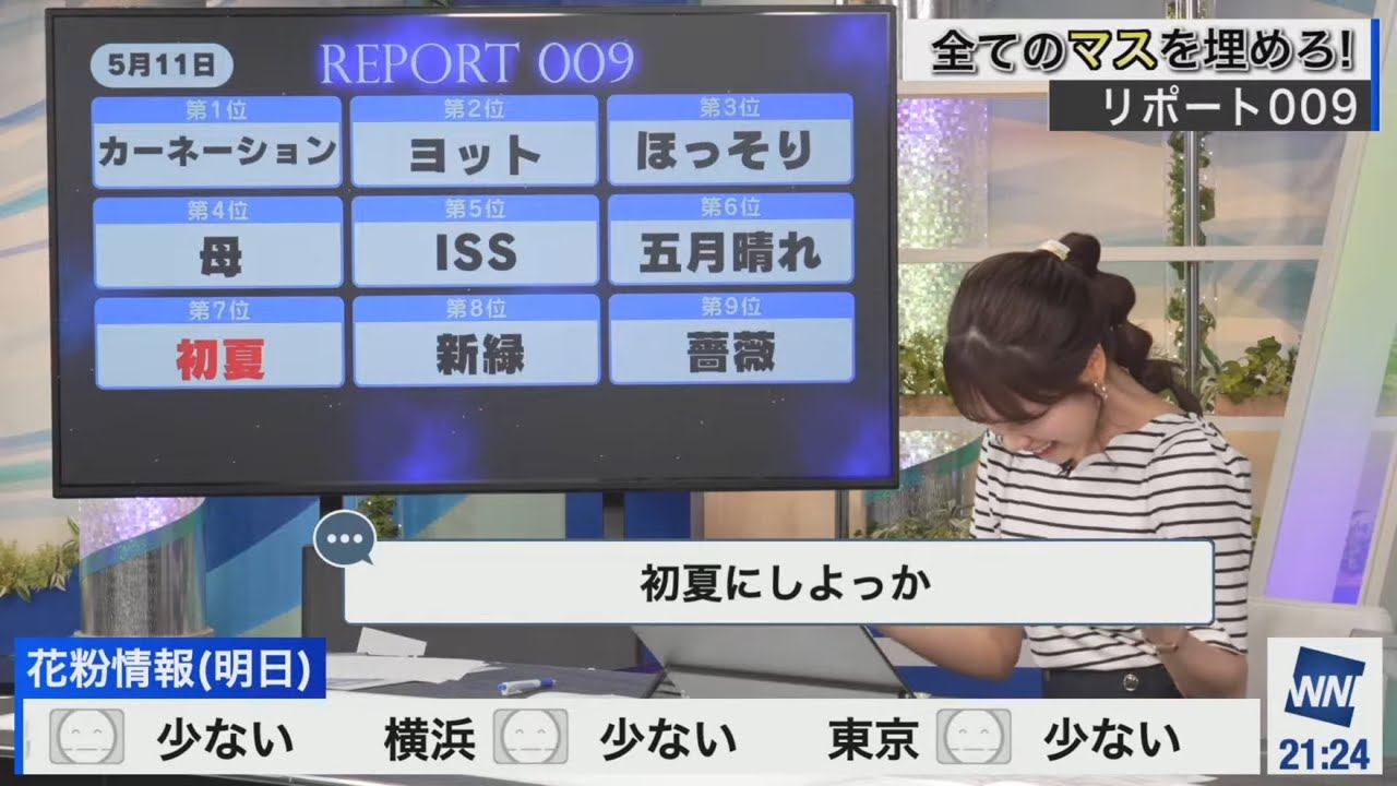 [戸北美月]リポート009での正解の喜び方が他のキャスターとは違う麺停中のみーちゃん
