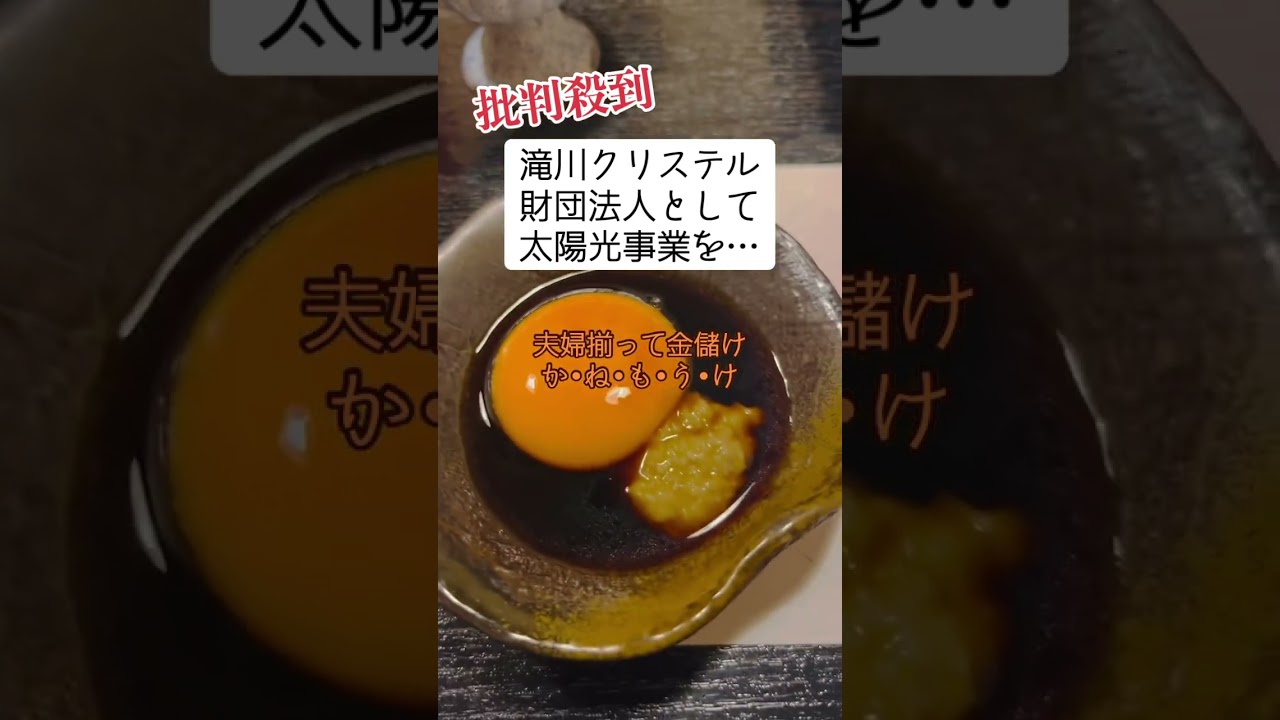 【批判】滝川クリステル「太陽光事業で金儲けしてました」