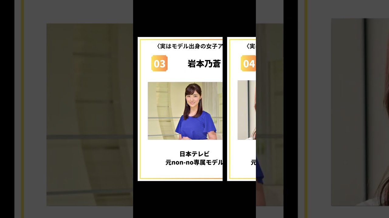 実はモデル出身だと知って驚く女子アナ7選