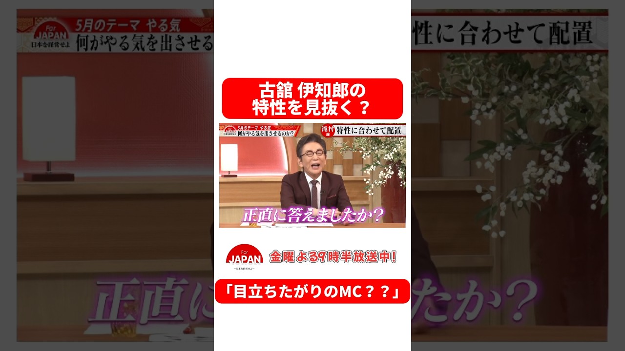 【古舘伊知郎の特性を見抜く？】 #forjapan #abema #shorts