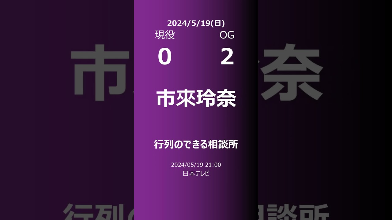 【明日の乃木坂】現役・OG 2024/05/19 #shorts #乃木坂46 【番組出演】